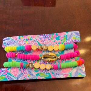Lilly Pulitzer Colorful elastic Bracelet Set